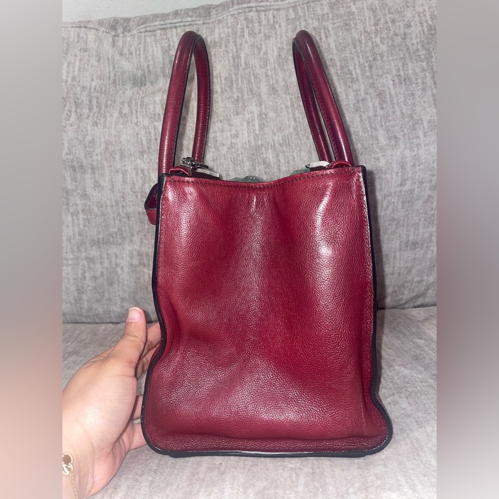 Prada Burgundy Leather Satchel - Picture 6 of 10